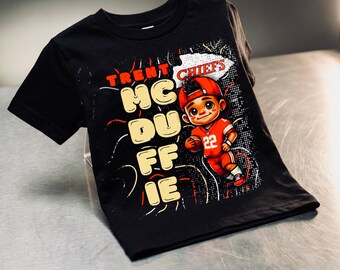 Camiseta de Trent "McDuffi3" de los Kansas City Chiefs. Camiseta deportiva para niños pequeños.