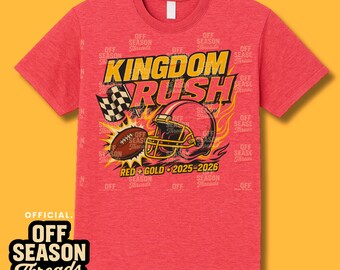 Camiseta Kingdom Rush – Fútbol Americano de Kansas City, estilo vintage para aficionados