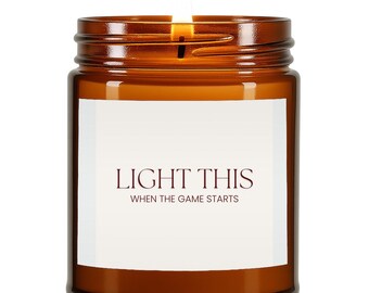 Enciende esto cuando... Vela en tarro ámbar 12