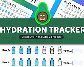 HYDRATION TRACKER Wasser. Wasser Tracker. H2O-Tracker. Hydration Planer. Druckbare PDF. Gewichtsverlust Tracker. Keto Tracker Download abgeschlossen.