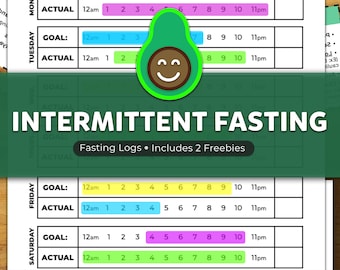 INTERMITTENT FASTING Tracker. Intermittent Fasting Planner. Keto Intermittent Fasting. Weight Loss Planner. Printable PDF. Low Carb Download