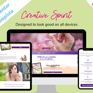 Creative Spirit - Website Template Set for Creative Entrepreneurs with a touch of spirituality - For Elementor