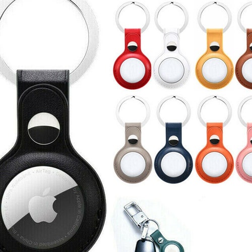 Airtag Case Leather Look for Apple Airtag Keychain Pendant Etsy