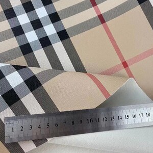 LV Louis Vuitton Designer Classic Thick PVC Artificial Leather Fabric  (8811) - FabrikAholic
