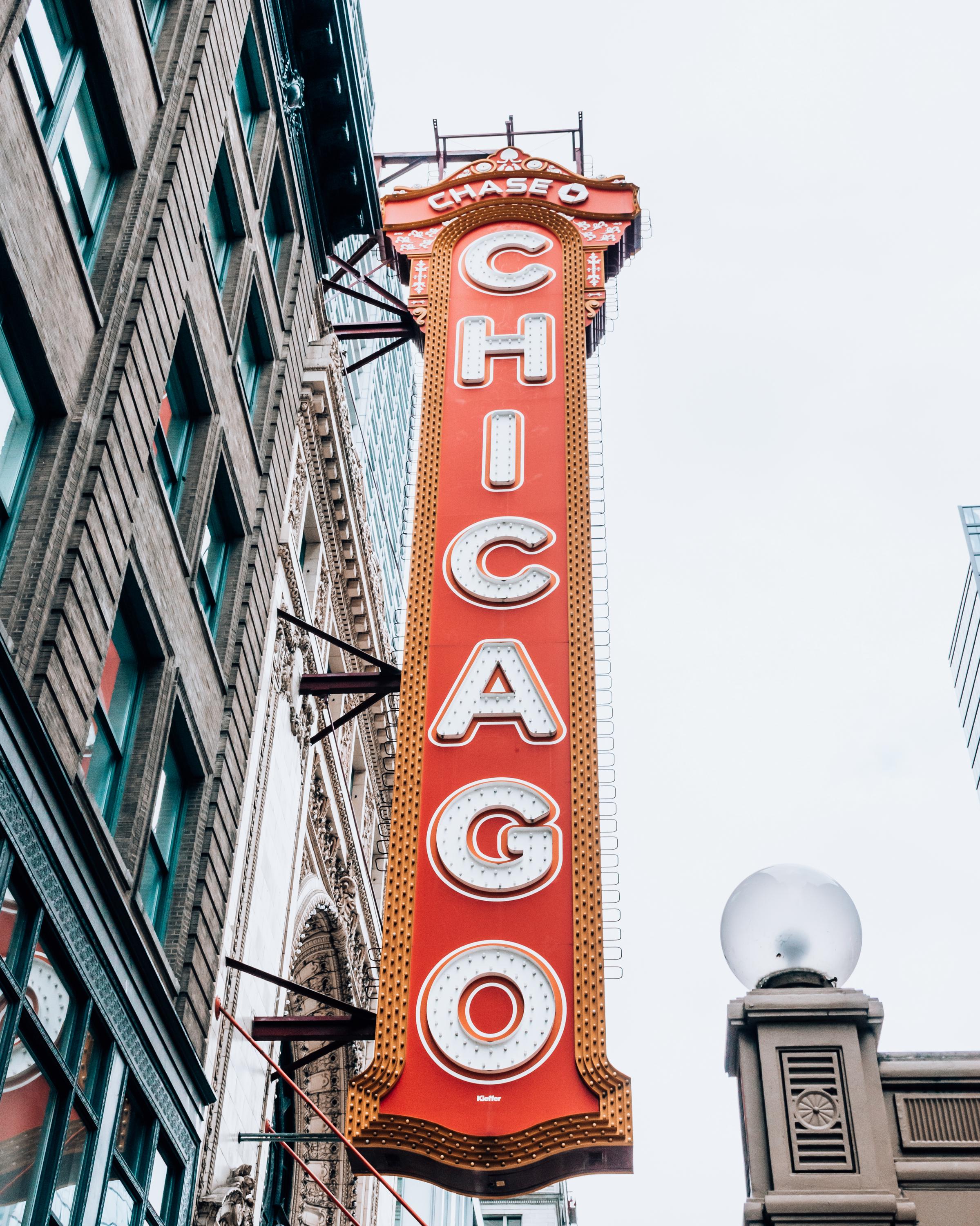 Chicagi Sign Chicago Photography, Neon Sign, Instant Digital Download, Theater ...