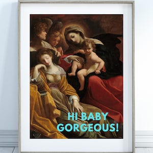 Hi Baby Gorgeous, Lisa Barlow, Real Housewives, Salt Lake City, Gift RHOSL, Quote, Instant Print, Download, Printable, Digital Art, Bravo