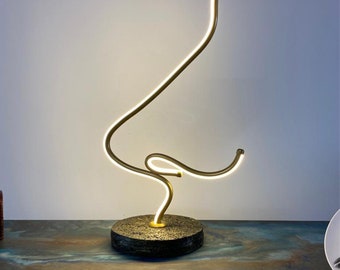 Custom Modern Lamp with Special Nose  Sign, Decorative, Cool, Fun and Unique Lighting For Reading, For Bedside, For Office