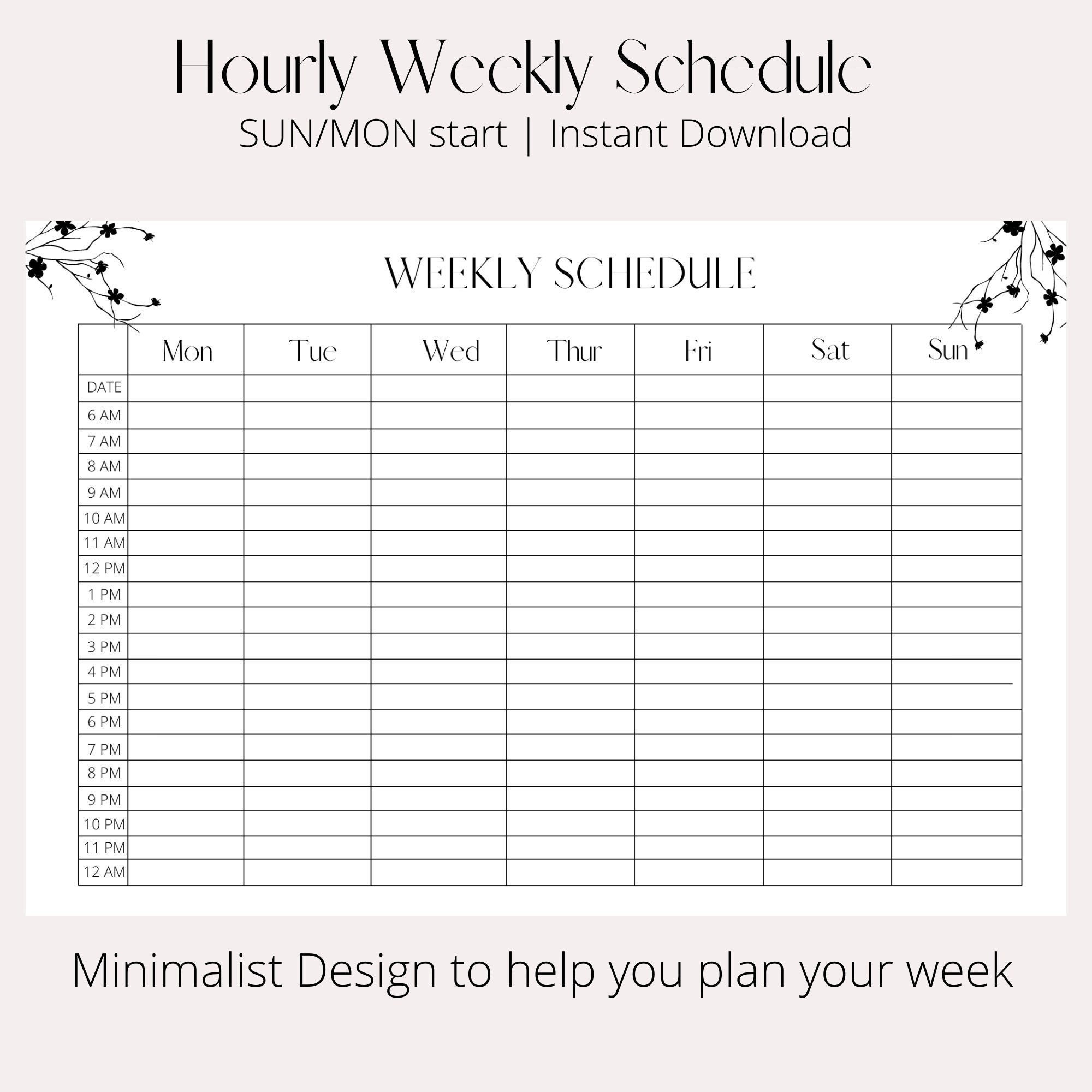 hourly-weekly-schedule-weekly-planner-printable-week-at-a-glance-weekly-agenda-weekly-to-do-list-a4-size-instant-pdf-etsy