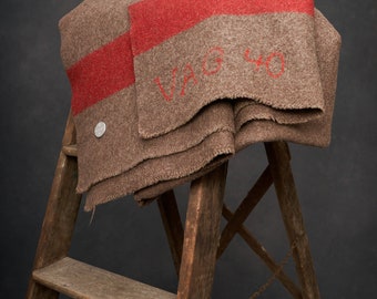 Rare Vintage 1940 Swiss Army Blanket VAG40 in excellent condition