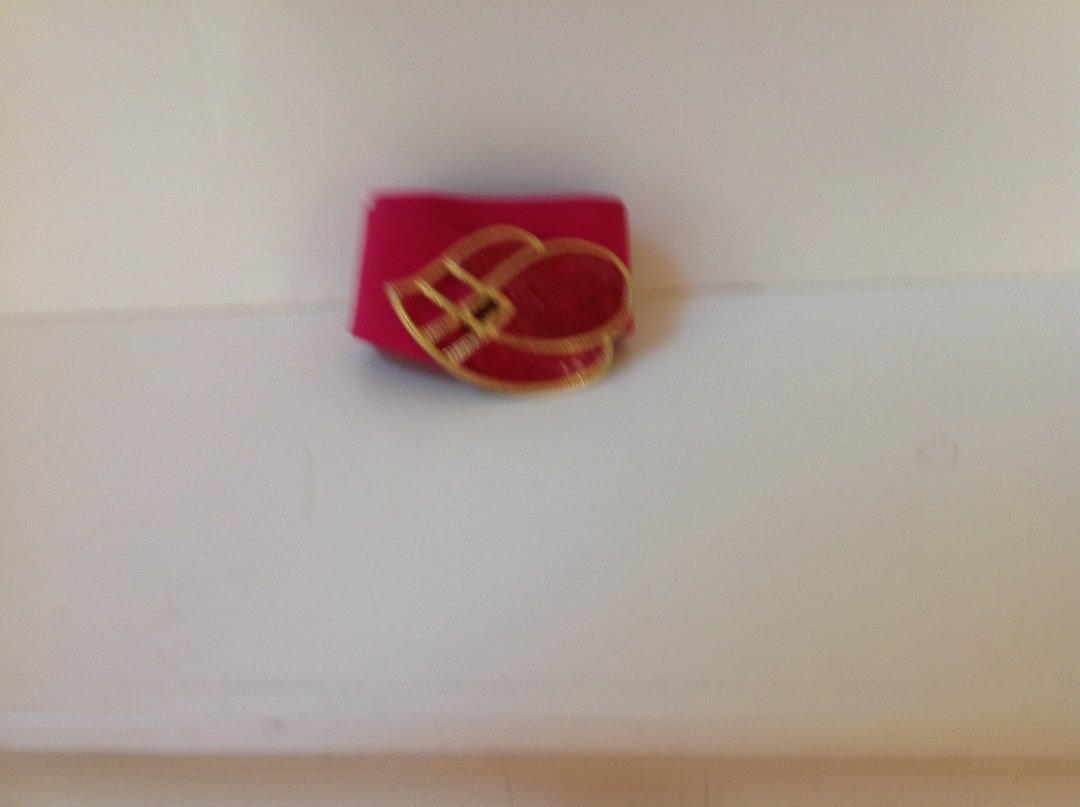 Vintage Pink Buckle Belt DAY-LOR Enamel Petal vintage pink Day-Lor belt enamel flower petal buckle | eBay main image 4