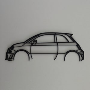 Silueta Abarth 500 - Impresión 3D