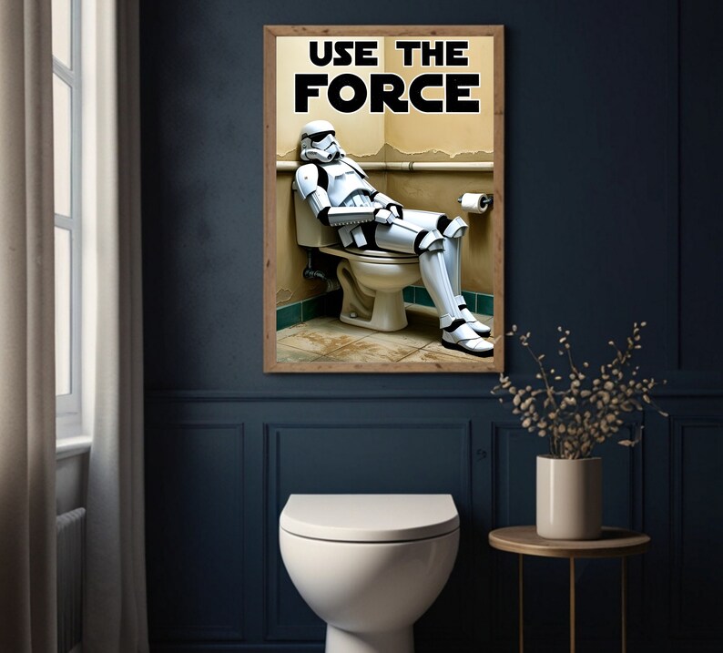 PERSONNAGE Geant Toilet Paper Starwars Dark Vador Style Loft idee