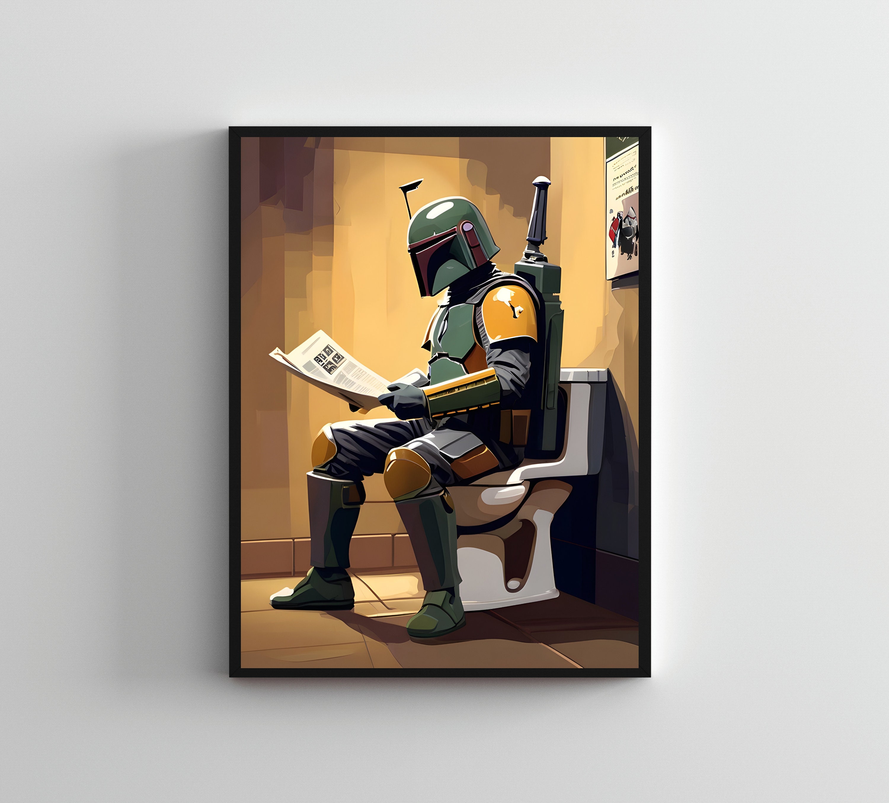 Boba fett wall art discount