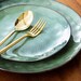 Tableware set 12, 24, 36 pcs. | 'Color' collection green | Ceramics, stoneware 