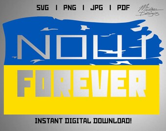 Ukraine Flag SVG | Stand with Ukraine, Cricut Cut File (Digital Download)