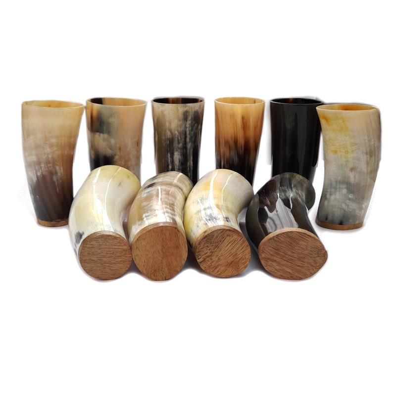 Horn Shot Cups Viking Drinking Horn Cups Drinking Horn Mead Etsy