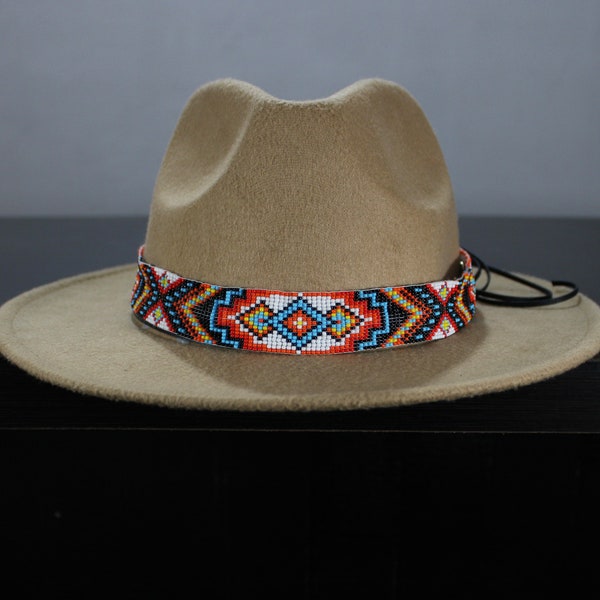 Beaded Hat Band Etsy