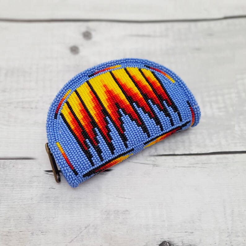 Beaded Coin Purse Change Purse for Women Zippered Change Etsy