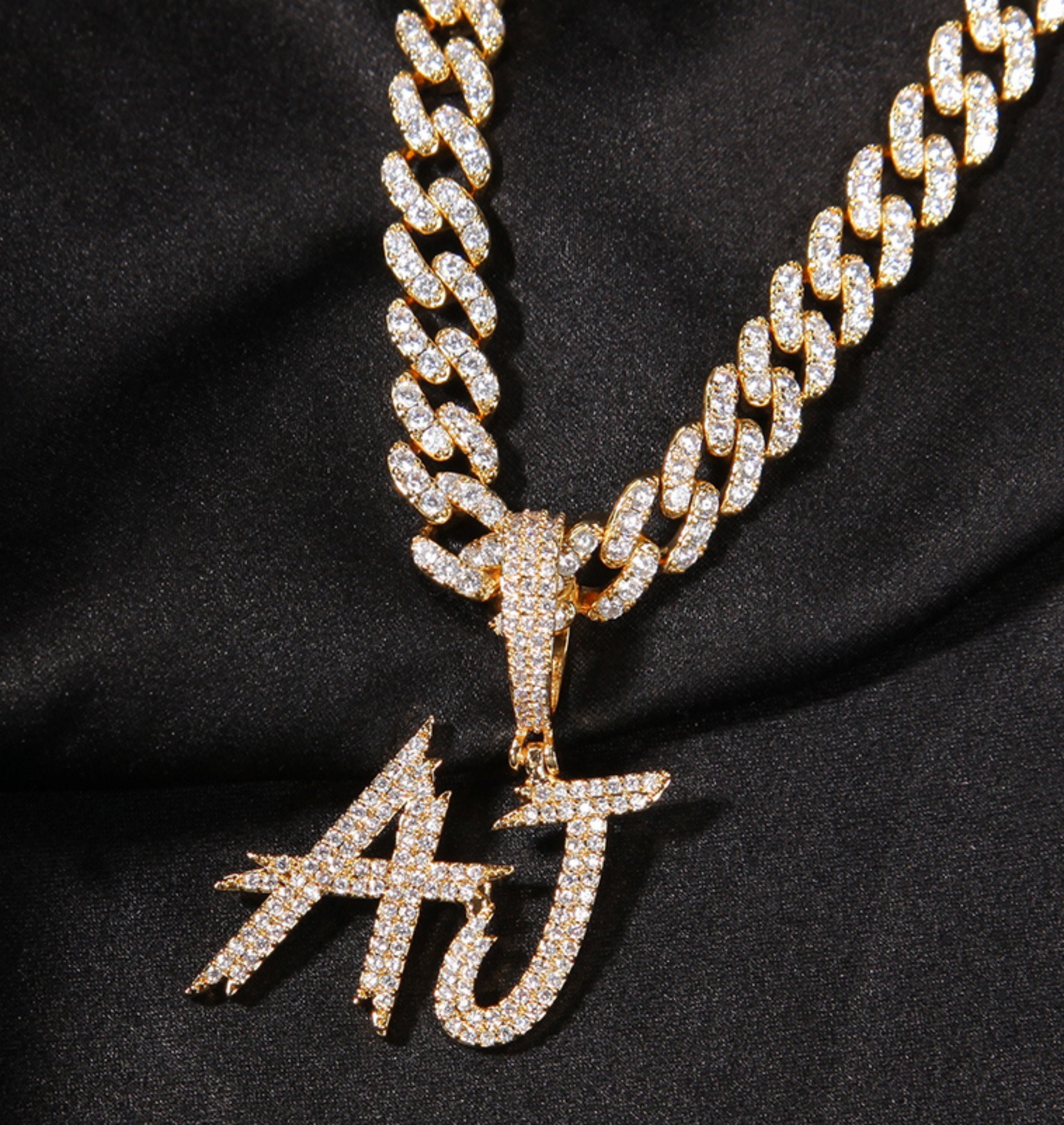 Iced Out Custom A to Z Letter Diamond 