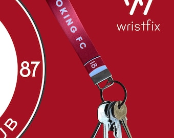 Woking FC Wristlet - Key Ring - Key Chain - Bag Charm