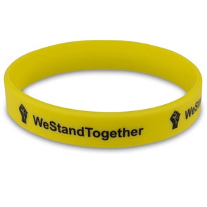 Silicone Wristbands - #WeStandTogether