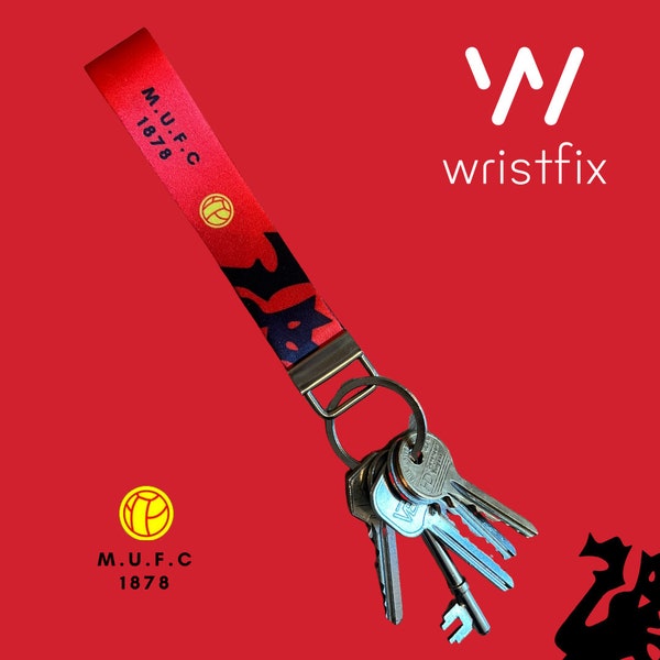 MUFC Wristlet - Key Ring - Key Chain - Bag Charm