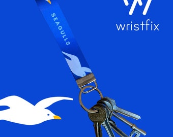 Brighton (Seagulls) Wristlet - Key Ring - Key Chain - Bag Charm