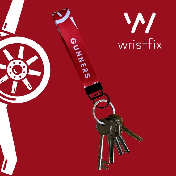 Arsenal FC (Gunners) Wristlet - Key Ring - Key Chain - Bag Charm
