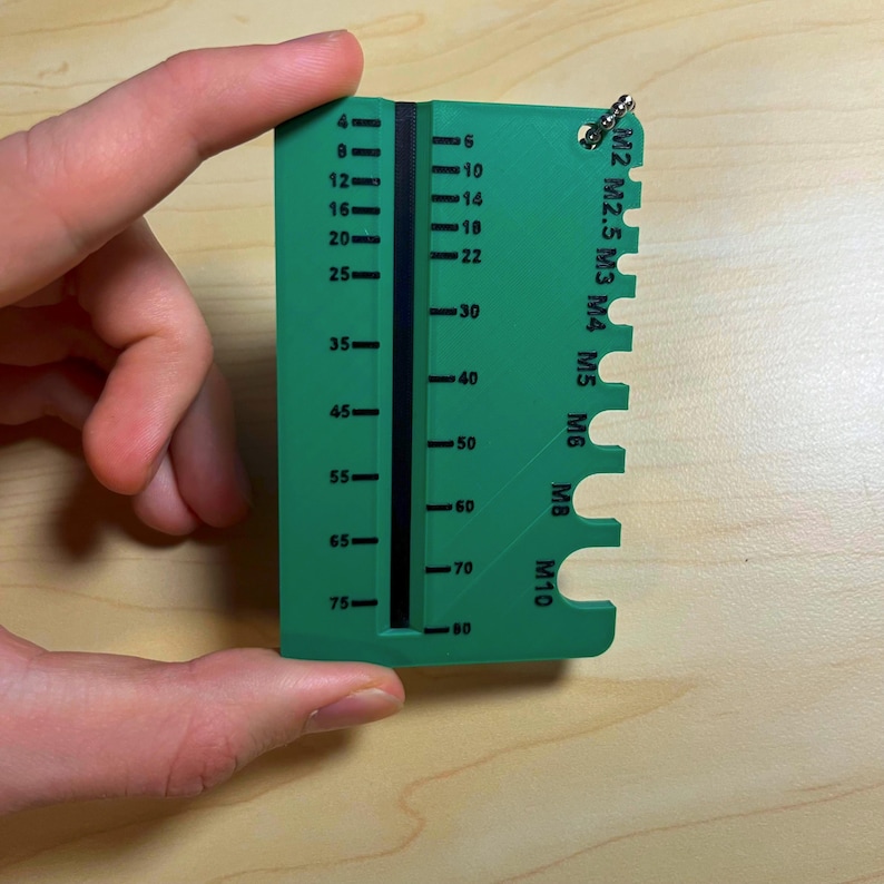 M2 Screw Ruler Metric Screw Sorting Gauge Set for Quick Screw ID - M2-M10 - 3D Print ...