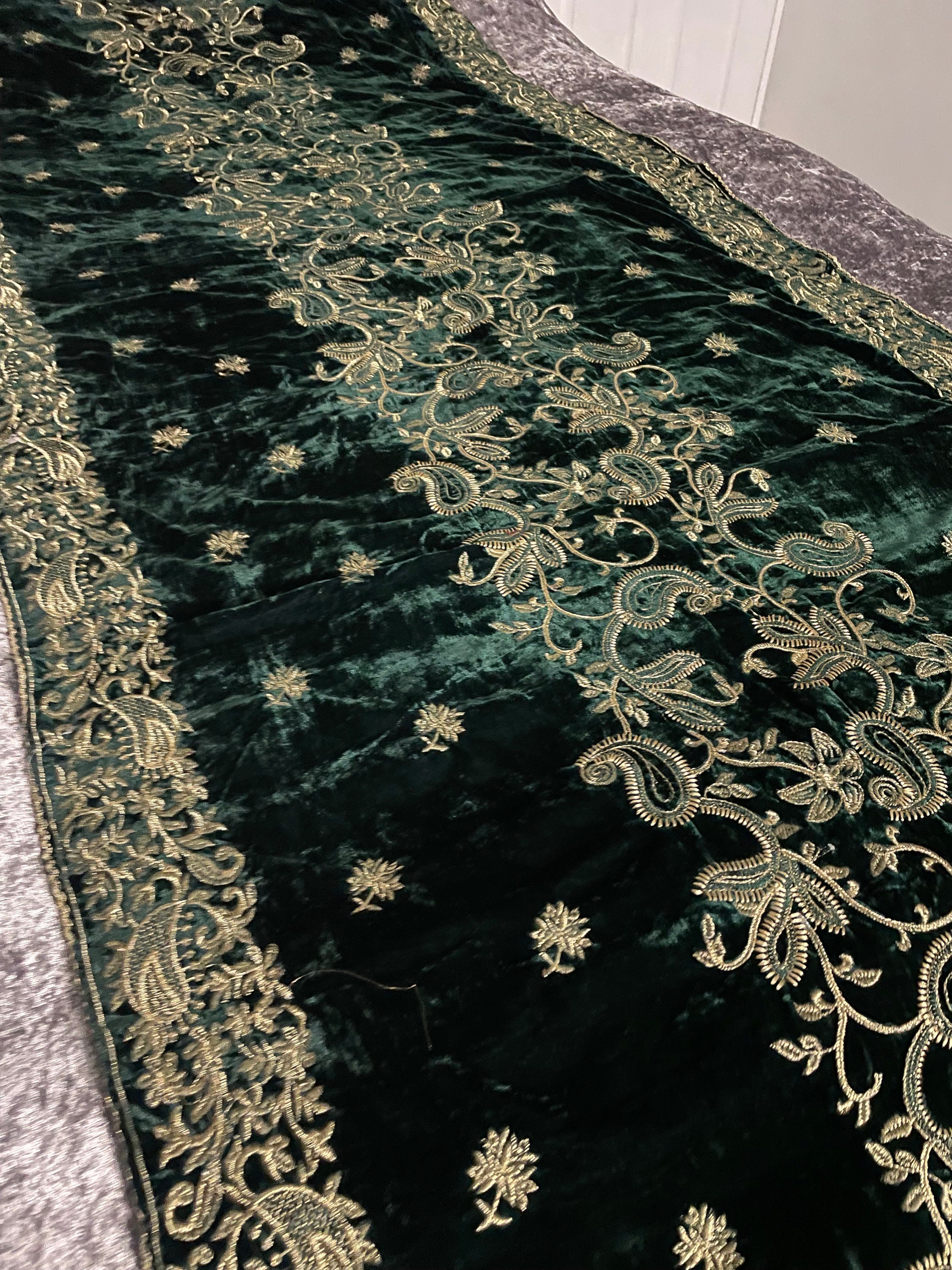 bridal velvet shawl wedding