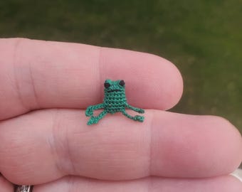 Micro Crochet Leggy Frog Custom Made