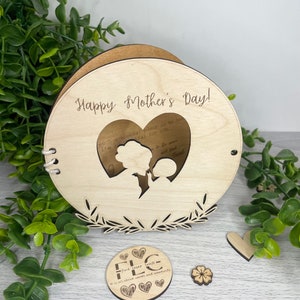 Personalised wooden Mother's Day card/ card for mum/ personalised card/ custom card/ gift for mum/ personalised gift/ personalised wooden