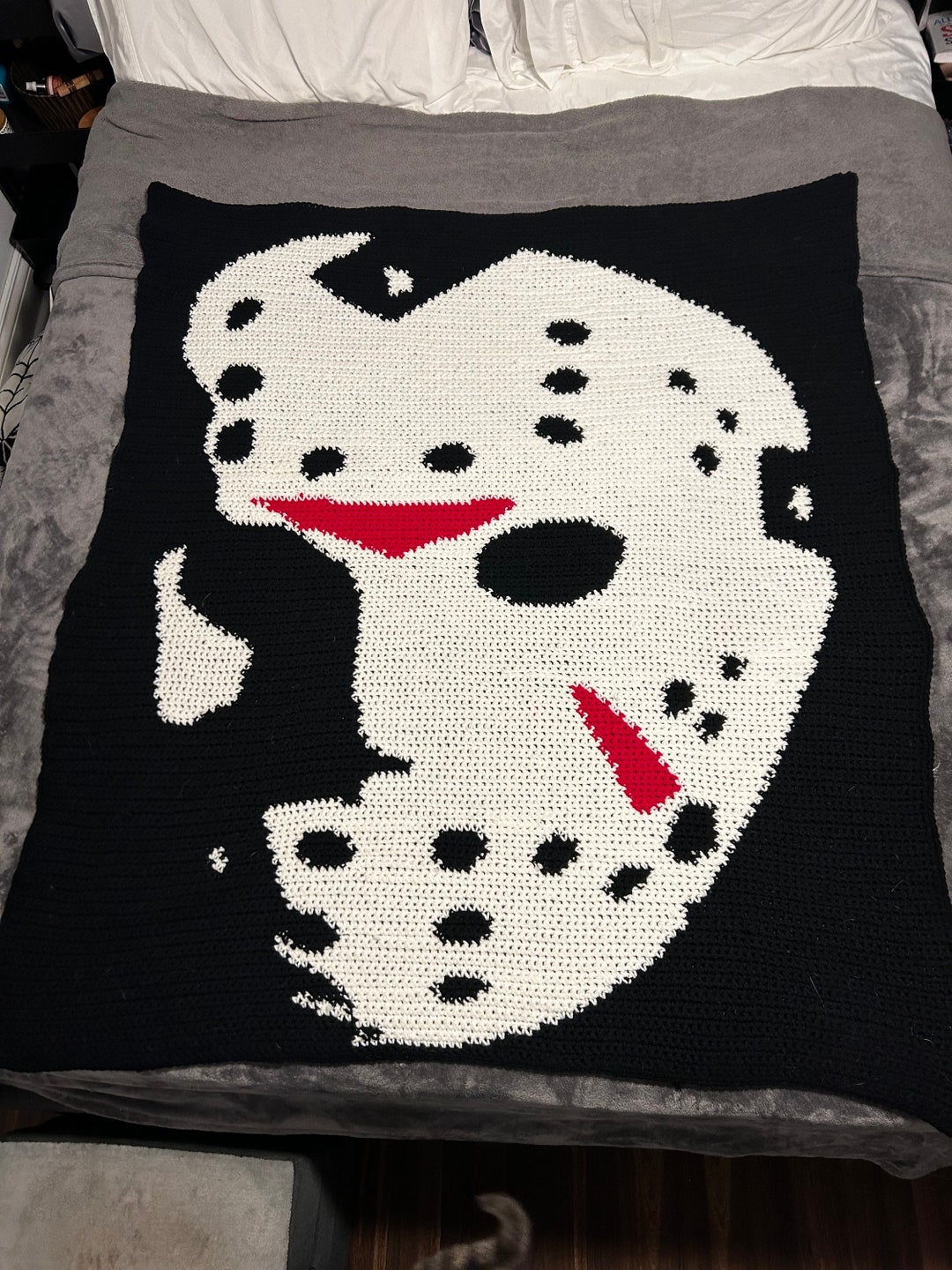 Jason Vorhees Crochet Blanket Chart - Friday the 13th Horror Movie