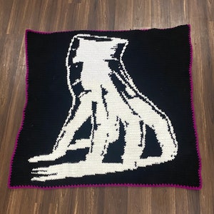 Addams Family Thing Blanket Graph Pattern | Crochet, Knitting, Cross Stitch (Digital PDF)