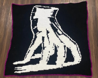 Addams Family Thing Blanket Graph Pattern | Crochet, Knitting, Cross Stitch (Digital PDF)