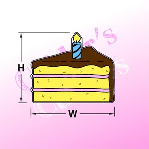 Comic Cake Slice #1 Cookie Cutter