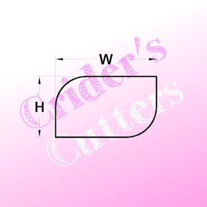 Curved Rectangle Plaque - Cookie Cutter