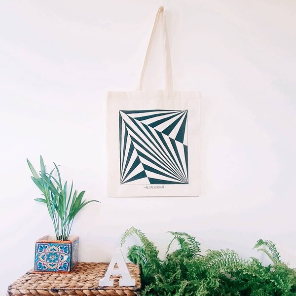 Natural Tote Bag, Patterns, Custom Design, Cotton Canvas Shopping Bag