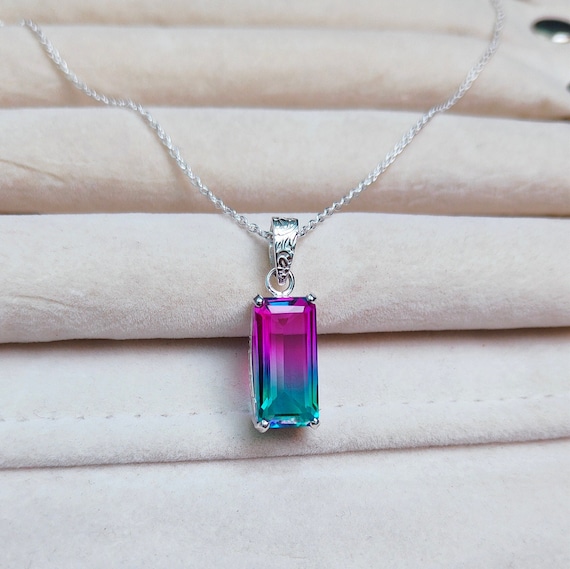 Watermelon Tourmaline Triple Drop Pendant – D & H Jewelers