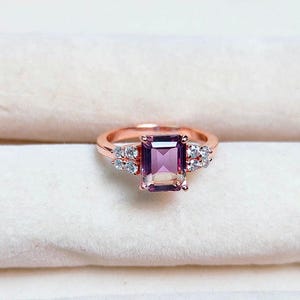 Natural Ametrine ring, 925 sterling silver ring, octagon cut Ametrine ring, Ametrine hand made ring,  Natural Ametrine engagement ring