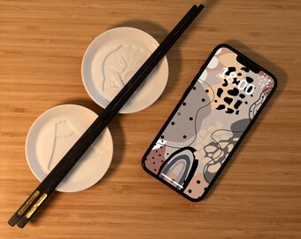 Neutral Abstract Phone Wallpaper | Aesthetic Art, Modern Design (Instant Download)