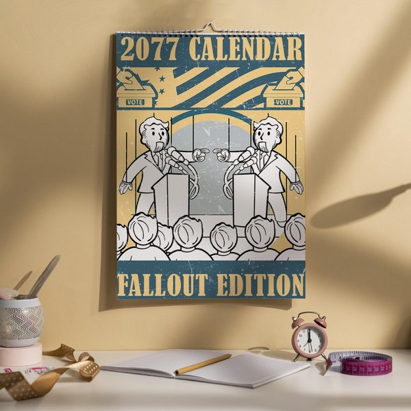 Fallout Wall Calendar Etsy