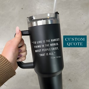 Custom Quote 40oz Tumbler, Personalized Quote Tumbler, Gift For Coworker, Christmas Gift For Him, Gift For Colleague, Gifts For Her