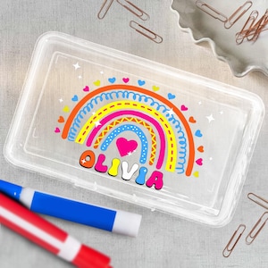 Personalized Pencil Case for Kids, Personalized Back To School Pencil Box, School Supplies, Crayon Box, Custom Pencil Box for Boys or Girls