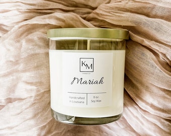 Mariah Soy Wax Candle | Cotton Candle | Floral Candle | Soy Wax Candle | Fresh Candle | Gift for Her | Gift for Him | Mother's Day