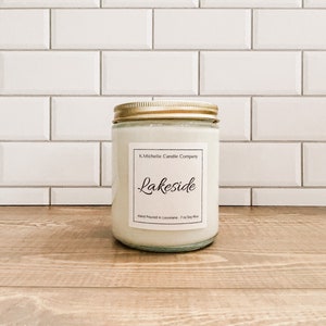 Lakeside Soy Candle | Soy Wax Candle | Lakeside Candle | High Tide Scent | Citrus Candle | Luxury Home Fragrance | Easter Gift