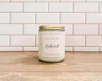 Lakeside Soy Candle | Soy Wax Candle | Lakeside Candle | High Tide Scent | Citrus Candle | Luxury Home Fragrance | Mother's Day