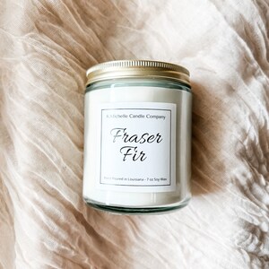 Fraser Fir Soy Candle | Christmas Tree Candle | Fraser Fir Candle | Fir Balsam Candle | Christmas Gift | Luxury Home Fragrance | Christmas