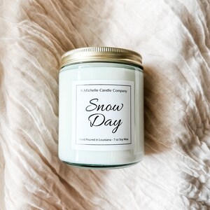 Snow Day Soy Candle | Soy Candle  | Snow Day | Eucalyptus  Candle | Gifts for Her | Gift for Him | Woody Candle | Luxury Home Fragrance