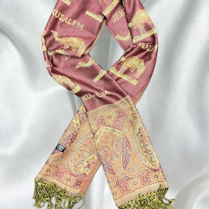 JERUSALEM scarf | Israeli scarf | holy land scarf , 100% pure cashmere scarf wrap plaid scarf large soft from Jerusalem holy land